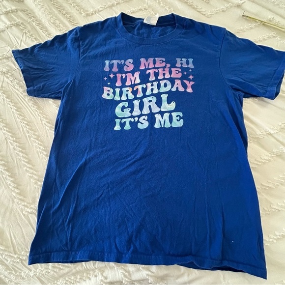 Other - Birthday Girl shirt   Taylor swift style! 
Girls size L blue